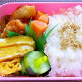 昆布茶の唐揚げ＆おかか卵焼き弁当